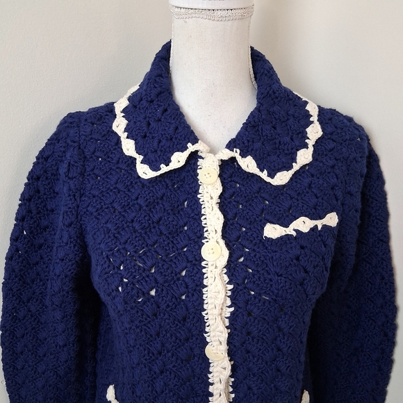 Alex Mill Molly Hand- Crochet Cardigan Size Medium NWOT - Picture 13 of 16